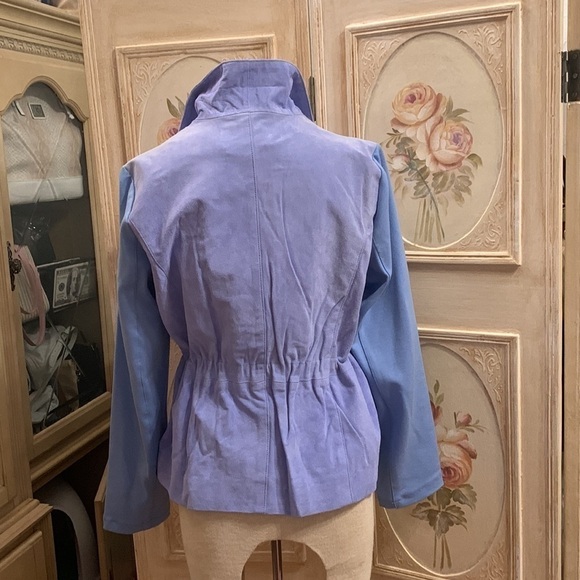 IMAN 100% leather&fabric jacket platinum collection - Picture 11 of 15